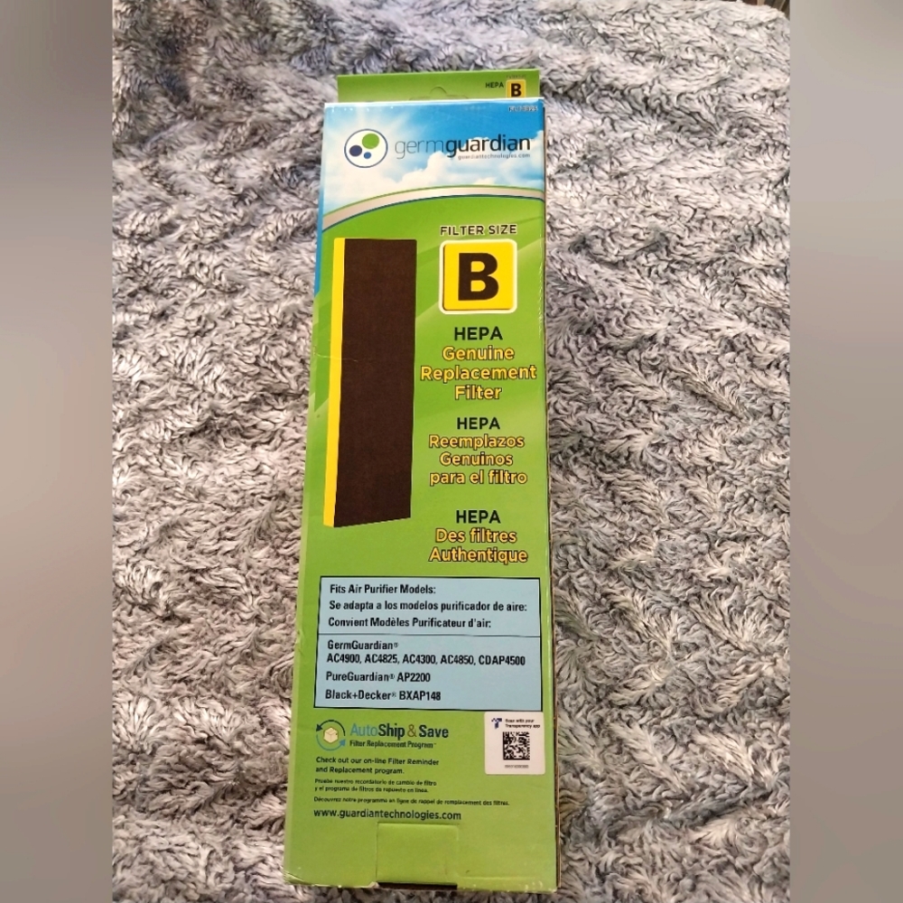 Germguardian Hepa B filter